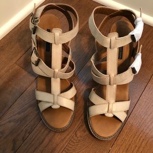 Sabelle Burnished  leather light taupe grey